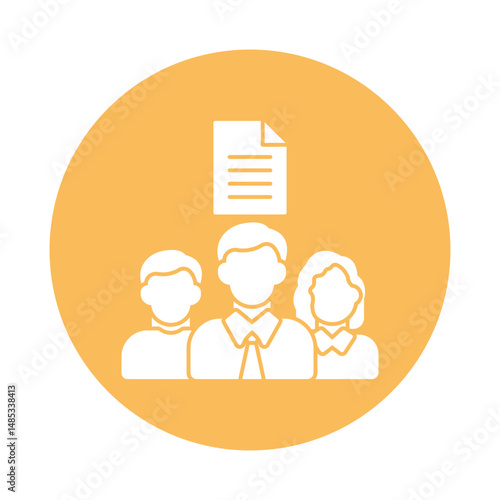Team collaboration Vector icon which can easily modify or edit
