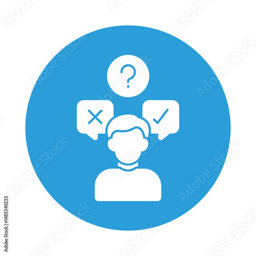 Conclusion Vector icon which can easily modify or edit