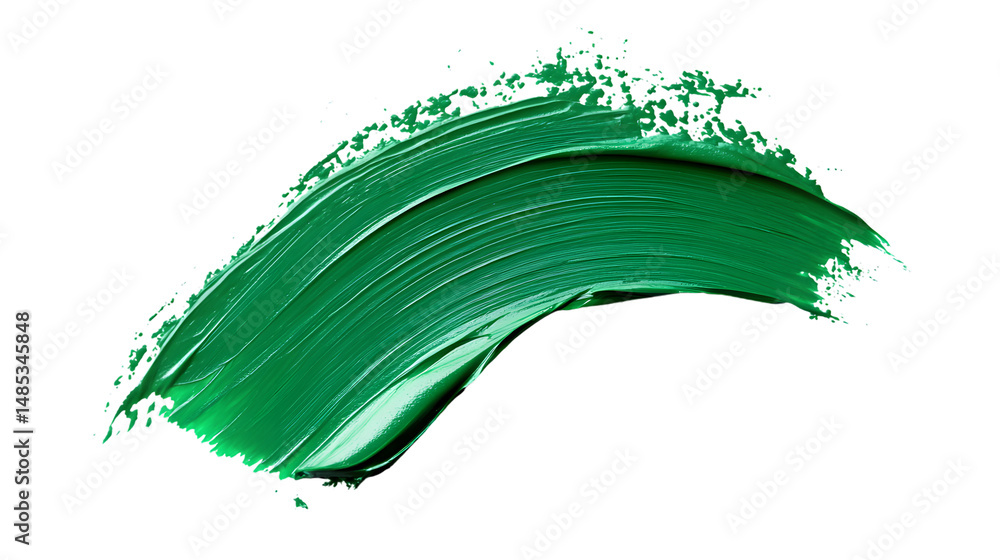 Vibrant Green Paint Isolated on White Background - Professional Design Element Vibrant Green Paint Isolated on White Background - Professional Design Element