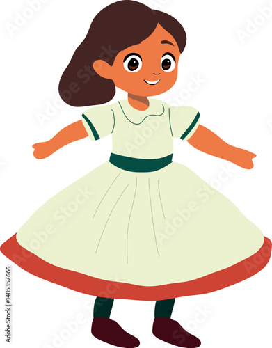 Child Dancing Marinera