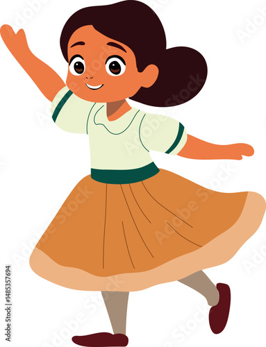 Child Dancing Marinera