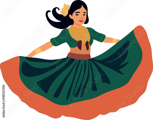 Peru folk dancer
