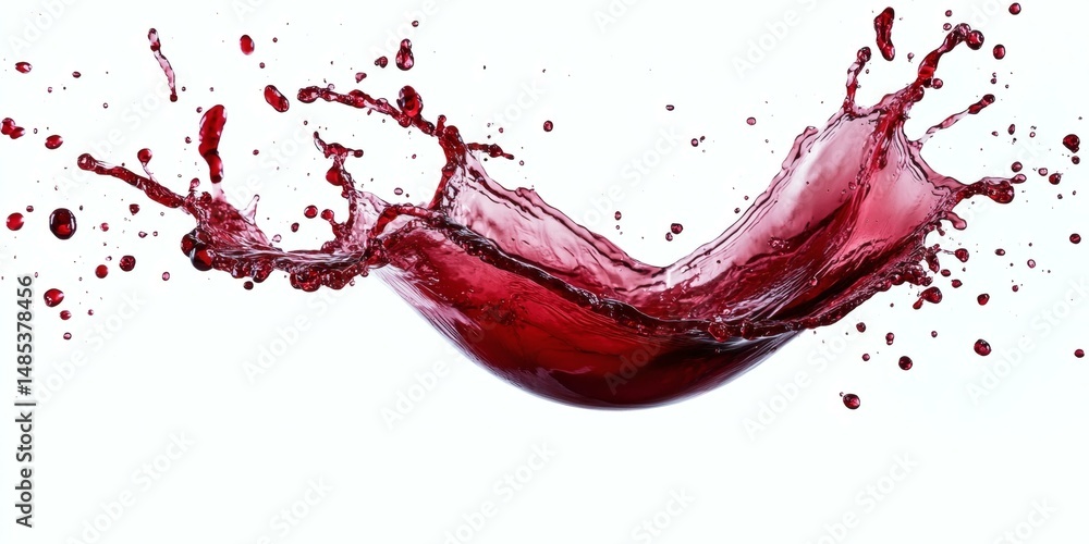 Red Wine Splashing and Splattering Art Red Wine Splashing and Splattering Art