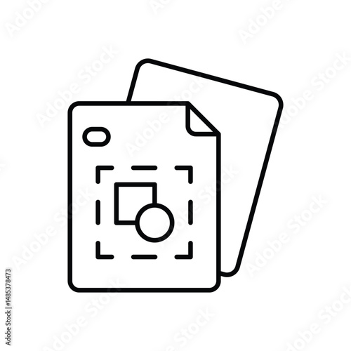 Draft  Vector icon