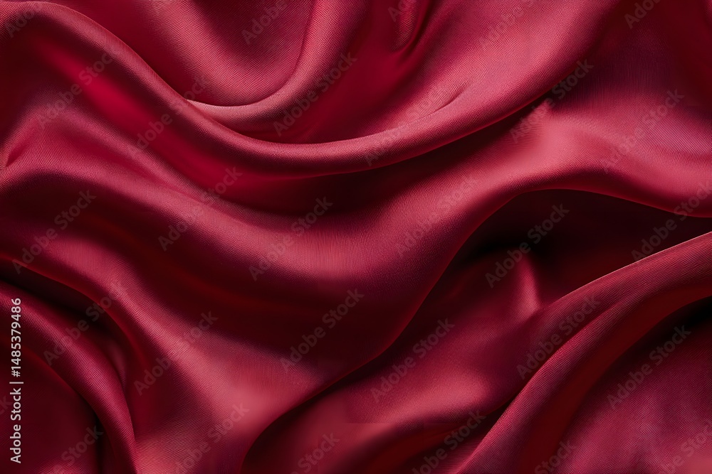 Close up photography of flowing crimson silk fabric creating luxurious textile backdrop background Close up photography of flowing crimson silk fabric creating luxurious textile backdrop background