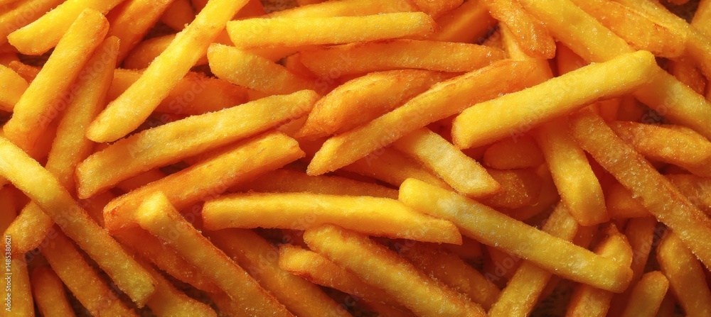Crispy French Fries Close-Up Texture Crispy French Fries Close-Up Texture