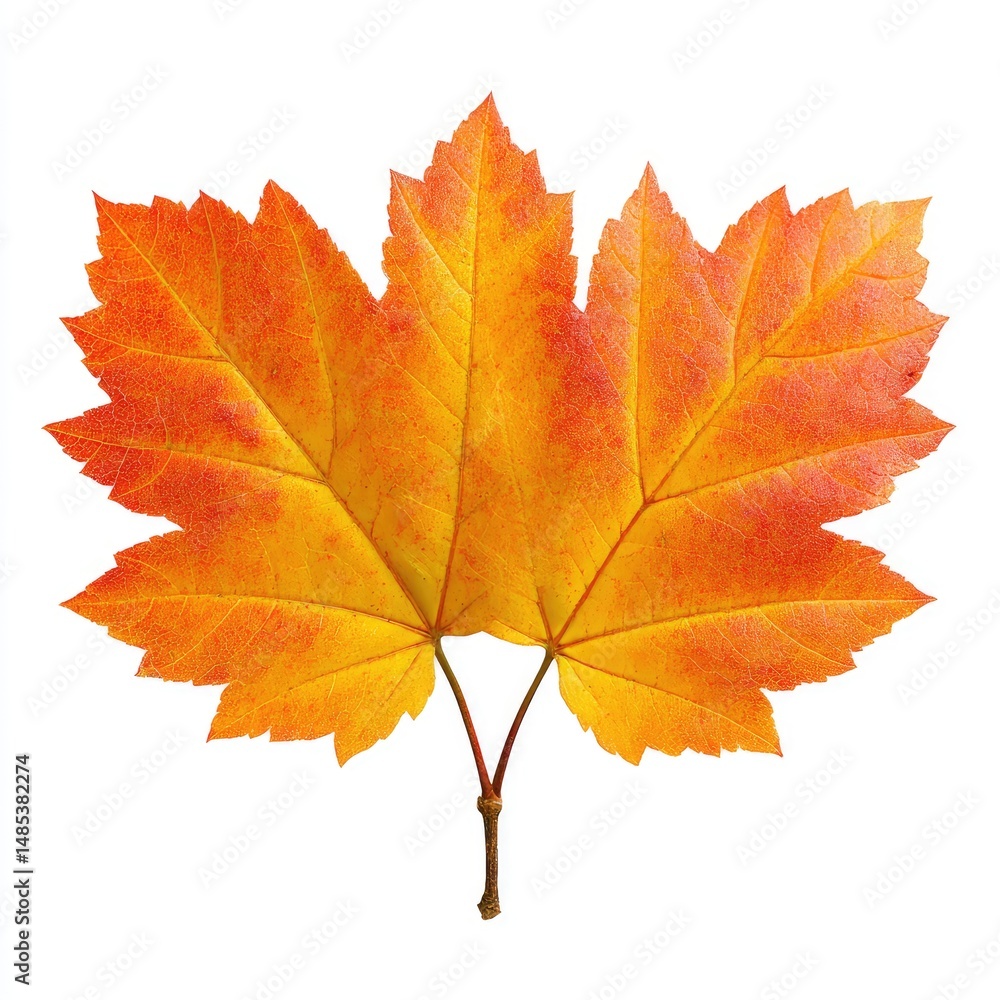 Vibrant autumn maple leaf Vibrant autumn maple leaf