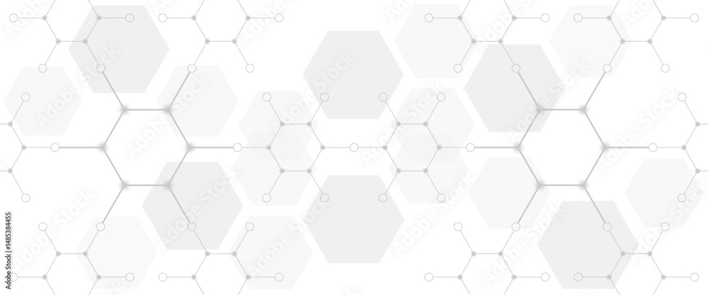 Vector modern grey hexagons futuristic science technology Vector modern grey hexagons futuristic science technology