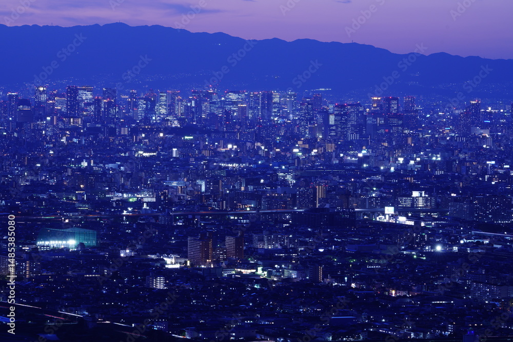 Obraz premium 大阪平野夜景