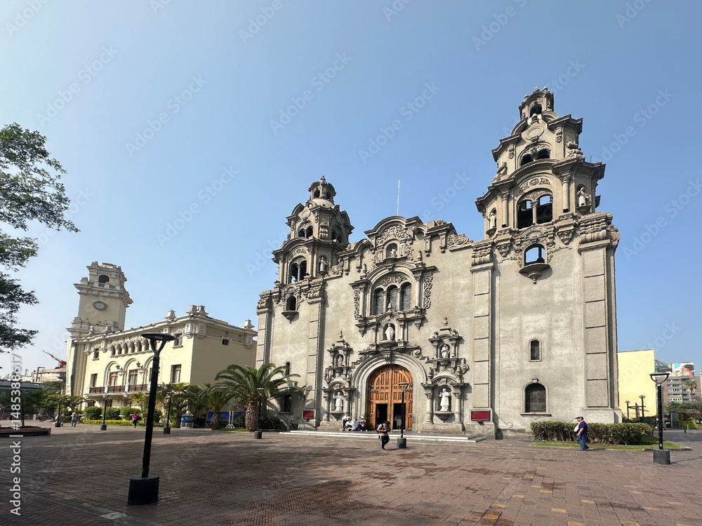 Obraz premium Old peruvian catholic Church
