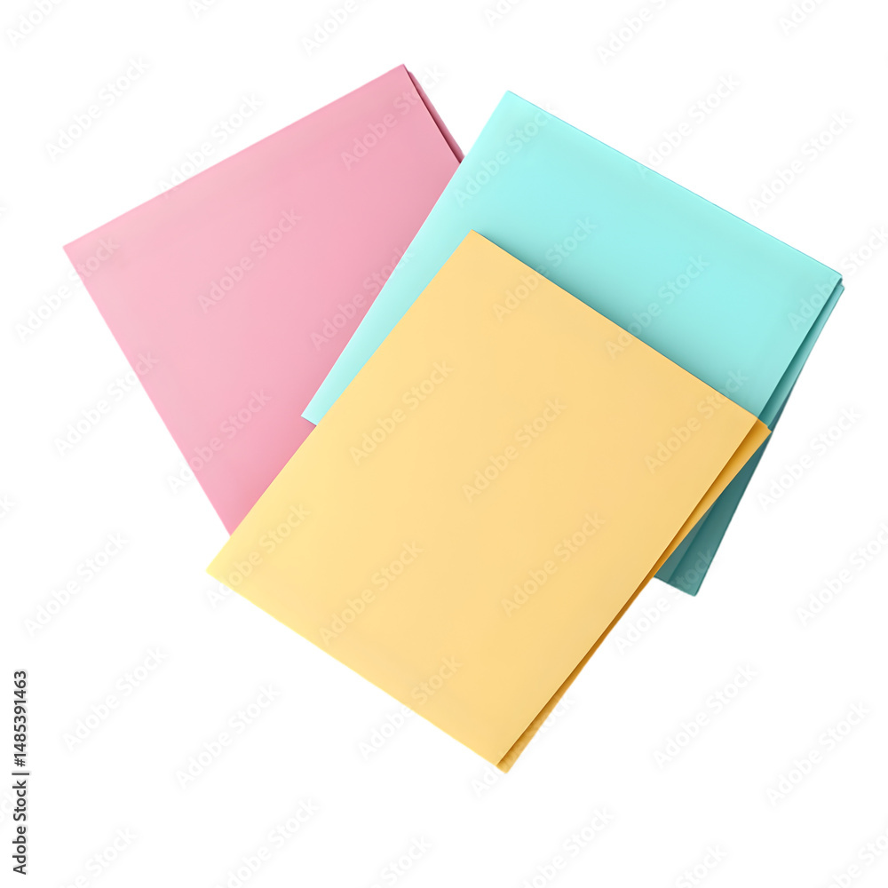 Collection of square, brightly colored sticky notes, layered and angled, against a dark backdrop. Collection of square, brightly colored sticky notes, layered and angled, against a dark backdrop.