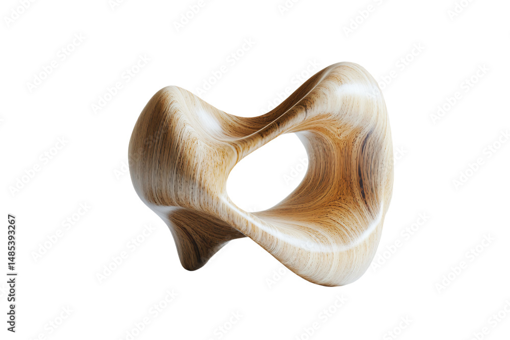 Naklejka premium a wooden sculpture of a heart shaped object
