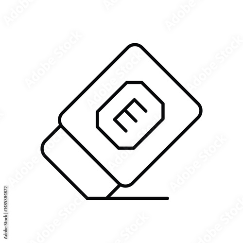 Eraser  Vector icon