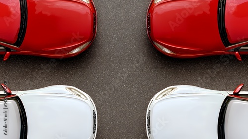 Cars Parked on Asphalt