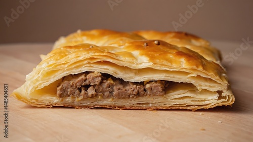 Freshly baked meat pie