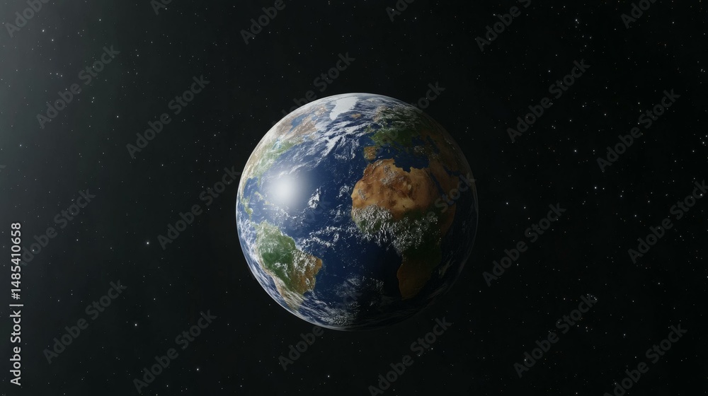 Fototapeta premium Earth from Space Detailed View