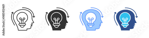 Innovation Multi Style Icon Set Vector 