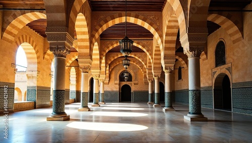 Ornate Cordoba Mosque-Mezquita interior arches  intricate details  dome  history  granada