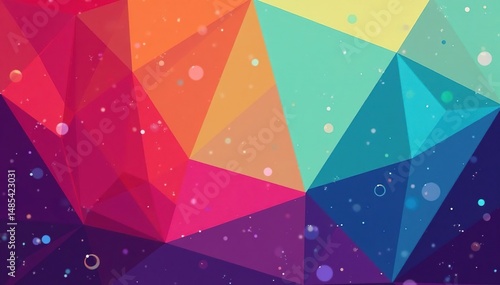 Geometric shapes, abstract design, vibrant colors, color, abstract