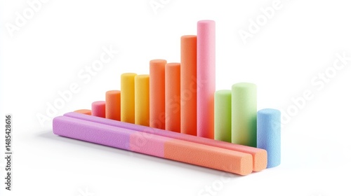 Free Download A row of colorful blocks with a rainbow pattern - GFXLoad
