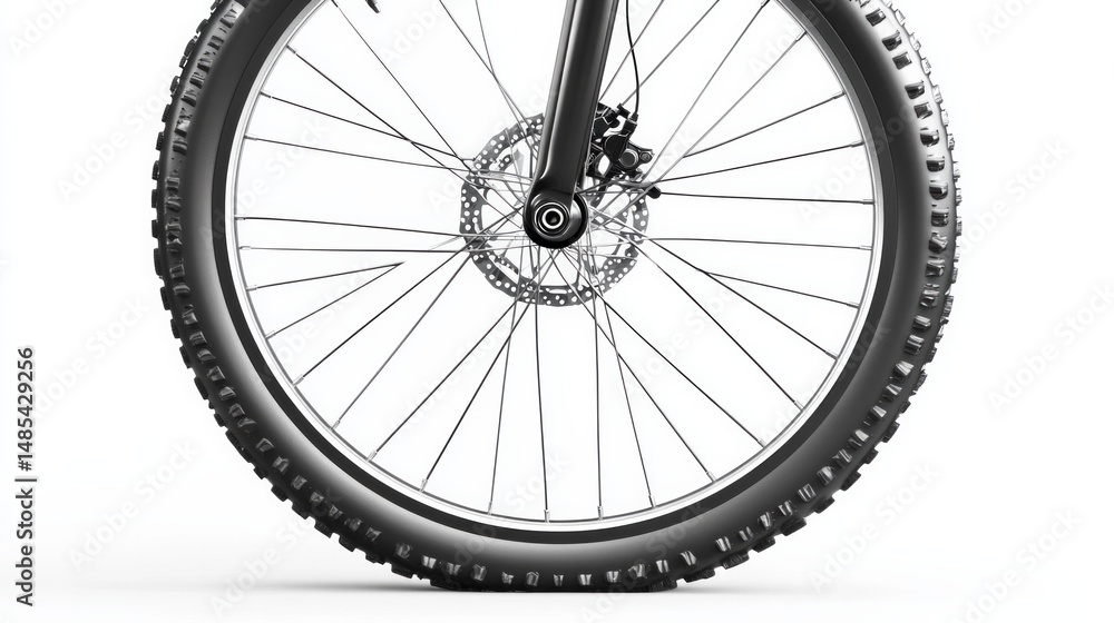 Naklejka premium A tire with a black rim and a black tire