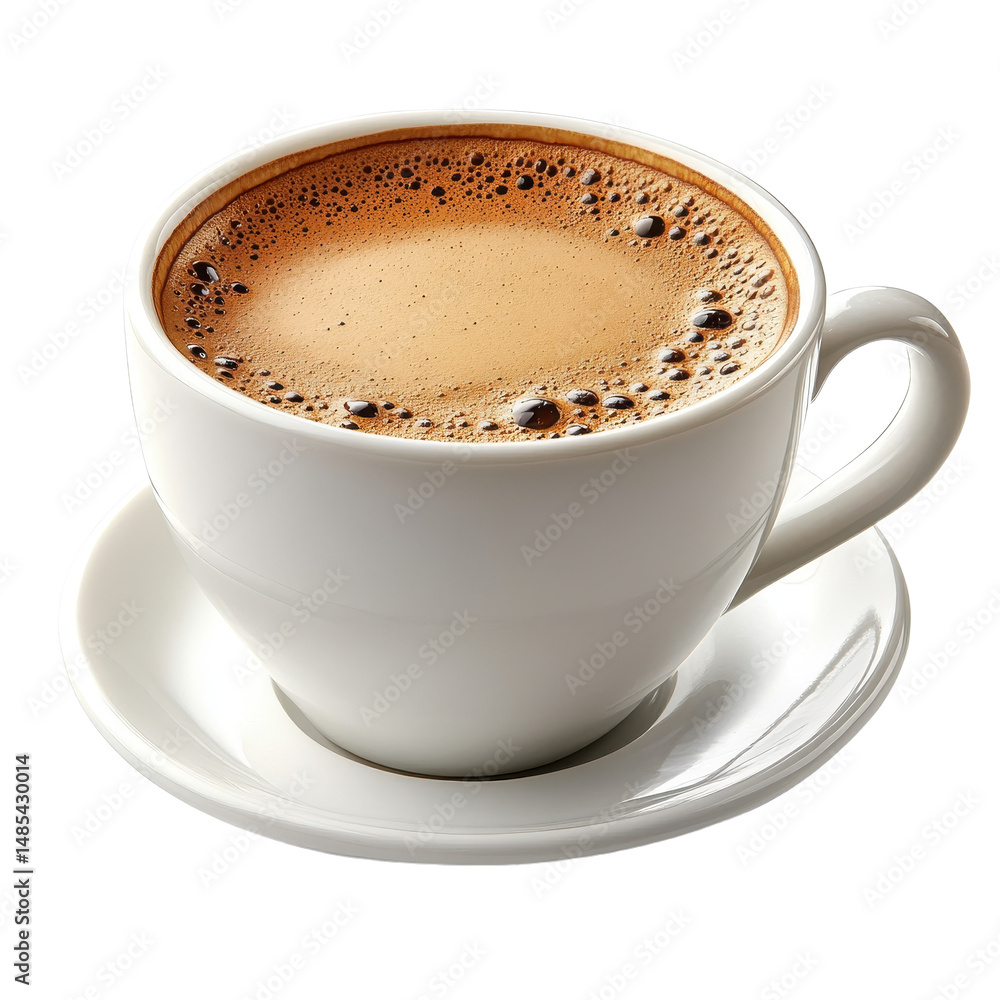 Fototapeta premium Coffee cup isolated on transparent background. PNG