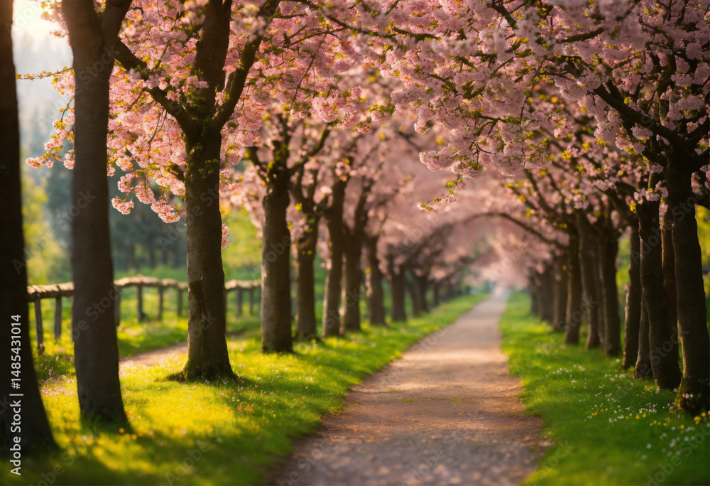 Naklejka premium autumn in the park