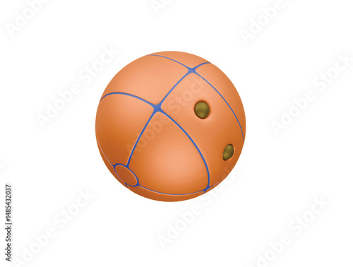 dog ball icon 3d illustration render