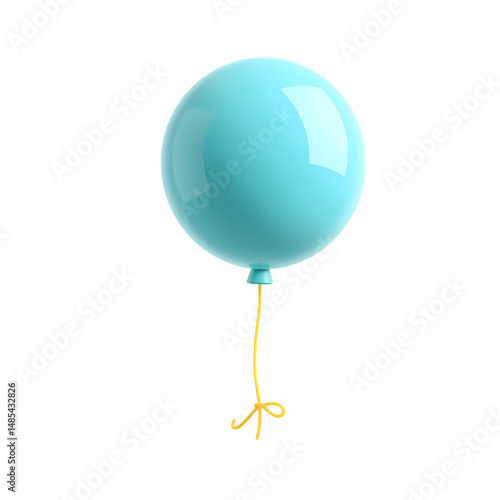 3d balloon on white background