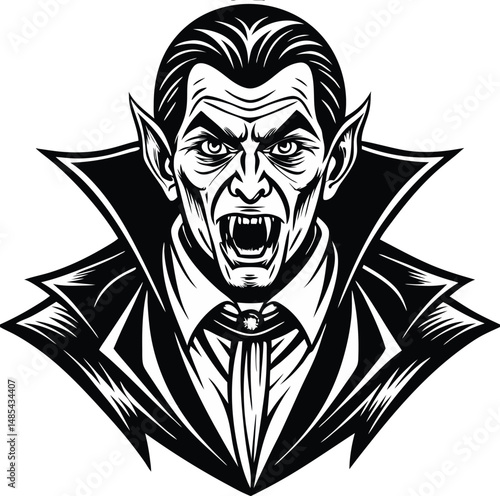 Tribal art meets gothic horror in this black vector illustration of a winged skull tattoo design, a powerful symbol