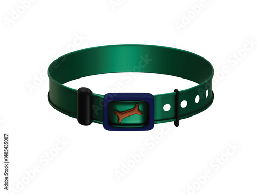 pet collar icon 3d illustration render