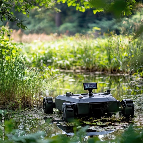 Invasive species control through robotics using autonomous robots equipped with AI to detect, track, and eradicate invasive species, protecting native biodiversity and ecosystems.