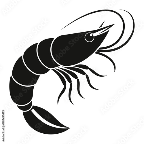 shrimp fish vector
