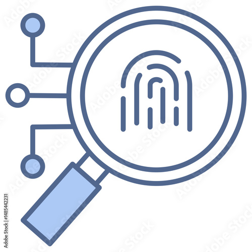 Biometric Blue Icon