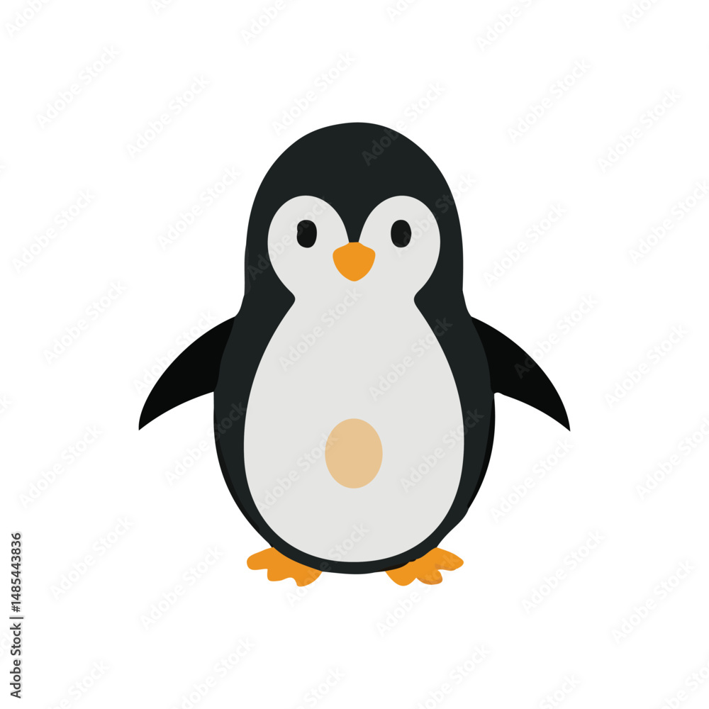penguin on the snow penguin on the snow