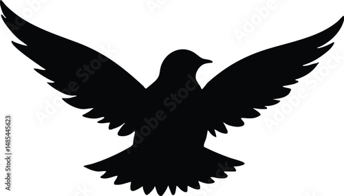 Minimalist Chicken Hen Chick Silhouette Vector