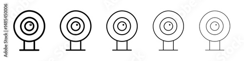 Web camera icon symbol pictogram. stroke designs.
