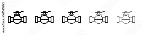 Valve icon symbol pictogram. stroke designs.
