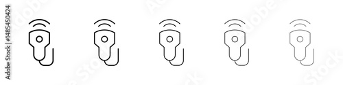 Ultrasound icon symbol pictogram. stroke designs.