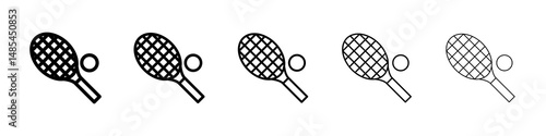 Tennis icon symbol pictogram. stroke designs.