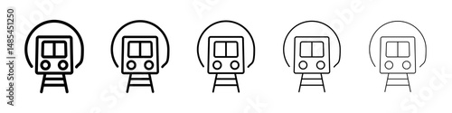 Subway icon symbol pictogram. stroke designs.