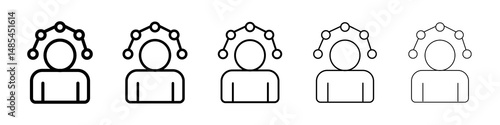 Skillsfor banner and packaging design. Vector illustration icon symbol pictogram. stroke designs.