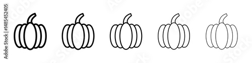 Pumpkin icon symbol pictogram. stroke designs.