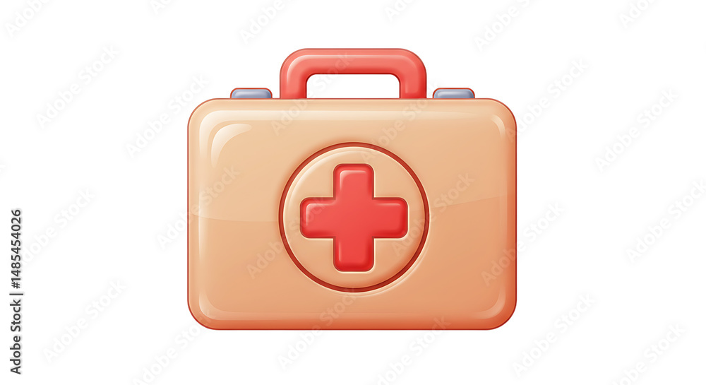 Obraz premium First aid kit with cross