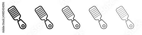 Microplane grater icon symbol pictogram. stroke designs.