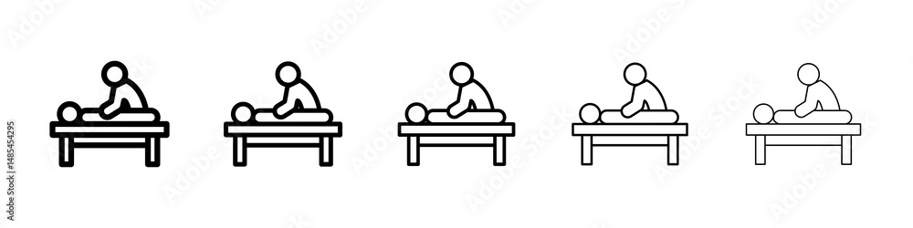 Massage icon symbol pictogram. stroke designs. Massage icon symbol pictogram. stroke designs.