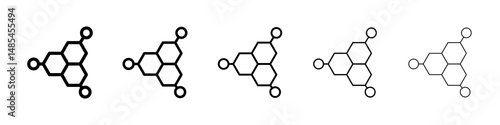 Hormones icon symbol pictogram. stroke designs.