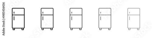Fridge icon symbol pictogram. stroke designs.
