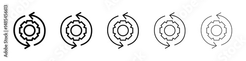 Fishbone icon symbol pictogram. stroke designs.