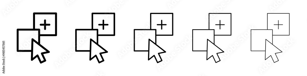 Obraz premium Drag and drop icon symbol pictogram. stroke designs.